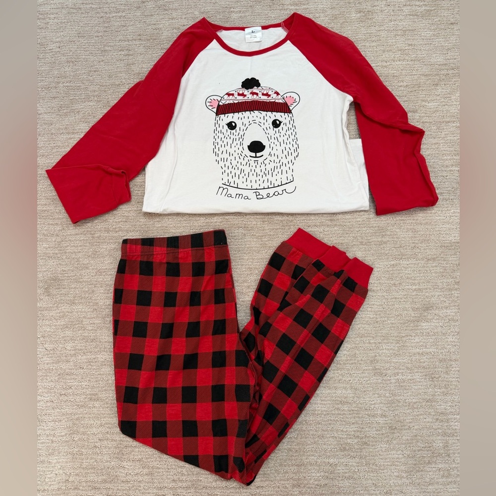 MAMA BEAR pajama Set Large